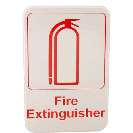 Vollrath Sign, Fire Extinguisher , 6X9" 5618